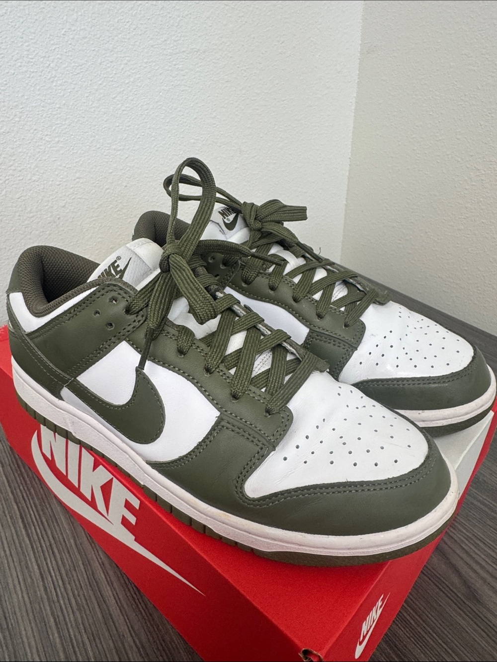 Nike Dunk Low Olive and White